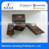 Brown Gold Stamping Packing Paper Folding Gift Box