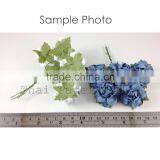Blue Handmade Mulberry Paper Flower, Wedding Party, Scrap-booking Crafts, Wholesale 21/607 thumbnail-2
