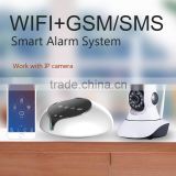 WIFI GSM GPRS alarm system chic design Android/IOS APP control smart security for home