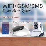 WIFI GSM GPRS alarm system chic design Android/IOS APP control smart security for home