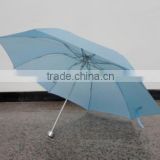 110cm*8ribs high quality decorative promotional shiny fabric fasion style 3 fold folding umbrella