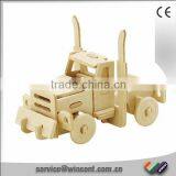 CE Certificate Available Wooden Trailer Assembling Puzzle For Kids thumbnail-1