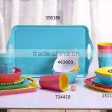 Fashionable Design Melamine Square Solid Color Dinnerware Sets