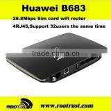 Cheap Huawei B683 3g Sim Card Wireless Router