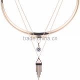 New Design Fashion Crystal Necklaces Women Luxury Statement Diamond Necklace Jewelry SKA8422