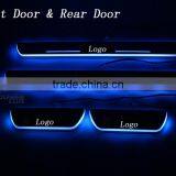 4 Pcs/Set Car LED Flash Door Sills Moving Scuff Plate White Blue Light Panel For Mazda 3th Axela 2014 2015 Quality Choice thumbnail-5