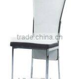 Z635 Modern 2pcs Stylish Black PU & Chrome Metal Dining Room Dining Chair thumbnail-4