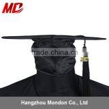 US/UK Wholesale Shiny Black Graduation Cap and Gowns thumbnail-4