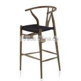 Antique Y-Shape Restaurant Furniture Solid Wood Arm Chair thumbnail-6