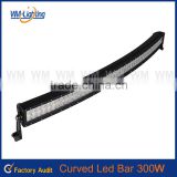 High quality 52" waterproof offroad 52" 300w curved led light bar