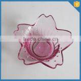 Pink Flower Shap Tea Light Holder Crystal Candle Holders