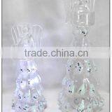 Hand Painted Glass Angel Candle Holder With LED Light thumbnail-2