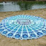 Mandala Roundie Round Hippie Tapestry Roundie Yoga Mat Tapestry Round Beach Throw Towel Table Cover Boho Roundie thumbnail-3