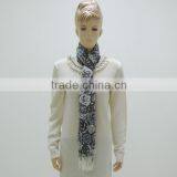 TYLF49 Fashion Ladies' Spring&fall Cotton Rose Flower Pattern Scarf