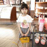 Popular Special Decor Breathable Cotton Children Short Sleeve for Girls thumbnail-1