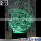 Minions 3D Illusion Lamp,Touch Switches Colorful LED Acrylic Light thumbnail-2