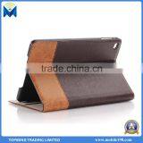 Good Quality Cross Pattern Book Style Folio Leather Case for IPad Pro