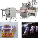 China Manufacturer Automatic Single Row Biscuit Tray-free Packing Machine