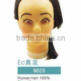 100%human Hair for Salon Hairdressing Training Wig