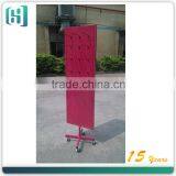 Metal Steel Double Side Rotating Pegboard Hair Cosmetic Product Display Stand HSX-S0066