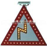 Solar Traffic Sign(Watch Out for Sharp Turn)