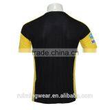 Black Yellow Soccer Jersey for Men Sportswear With Football Jersey Patches thumbnail-6