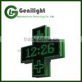 P10 Pixels and Video Function Outdoor Green Led Pharmacy Cross Display Sign for Business thumbnail-5