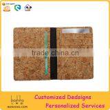 BOSHIHO Eco Friendly Material Cork Leather Fabric Natural Cork Card Holder thumbnail-1