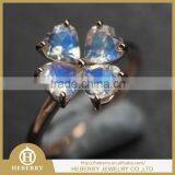 Elegant China Manufacture Gemstone Ring Flower Shape thumbnail-5