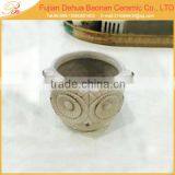 ceramic mini flower pot owl desktop decor