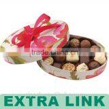 Popular Design Custom Logo Silk Printing Cardboard Round Truffle Packaging Box thumbnail-2