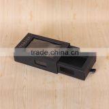 Hard Black Gift Drawer Paper Box With Pvc Window