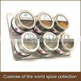 Salt Free Gourmet Seasonings Collection-6 Magnetic Tins