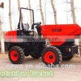 2016 Hot Sale 3ton FCY30R With 180 Rotation Bucket Mini Tip Lorry thumbnail-5