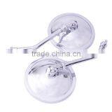 10mm Pair Rear Side View Mirrors Round Shape For Honda CB500 CB550 CB650 CB750 thumbnail-4