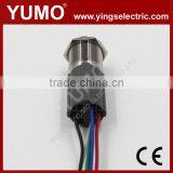 LA19 Series IP65 5 Pin Terminal 5A/250VAC Stainless Metal Push Button Connector Metal Push Button Insert Shell thumbnail-2