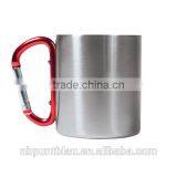 Stainless Mug With Carbiner Handle 220ml thumbnail-4