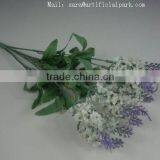 SJ1102026 Factory Wholesale Price 10 Heads Lavander Silk Flower thumbnail-4