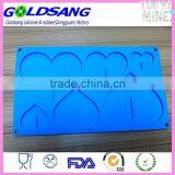 6 Heart Shape Cake Soap Mold Flexible Silicone Candy Chocolate Mould thumbnail-1