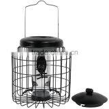 Outdoor 12 Inch Black 4-Peg Squirrel Proof Bird Feeder thumbnail-2