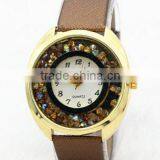 Charming Small Dial Watch Fashion Girl Pearl Bracelet Lady Decoration Wristwatch