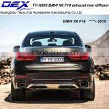 Carbon Fiber Exhaust Tip Racing Exhaust Tail Pipe PP Rear Diffuser for B~MW X6 F16 Muffler Tip thumbnail-5