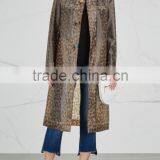 Wholesale Ladies Apparel Tonal Brown Transparent Rubberised Raincoat(DQE0362C) thumbnail-3