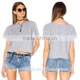 Best Selling Ladies Cut off Mini Raglan Sweatshirt Custom thumbnail-5