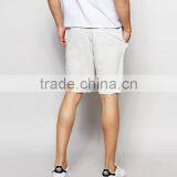 High Quality New Design Custom Raw Hem Drawstring Waist Poly Cotton Breathable Black Men's Sweat Summer Gym Wear Fashion Shorts thumbnail-2