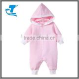 2016 arrival pink Baby Romper blank With Hood