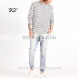 Men Denim Fabric Elastic Hem Harem Pants Customised Man Jean thumbnail-3