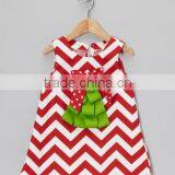 Wholesale Children Cotton Clothing Bright Red Chevron Clothes Tank Top Plus Size Chevron Top thumbnail-1