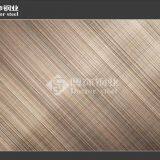 Color Cross Hairline Stainless Steel Sheet,coffee Decorative Stainless Steel Plate thumbnail-3