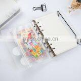 A6 Translucent PP Cover Planner Refillable Text Loose Leaf Planner With Band Notebook Cover thumbnail-4